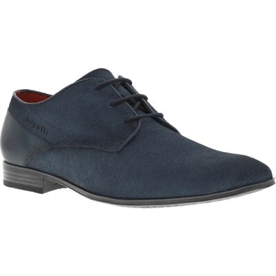 Bugatti - Derbies Bugatti En Cuir Bleues Et à Lacets Ronds - Bleues 42 - Publicité Bugatti - Derbies Bugatti En Cuir Bleues Et à Lacets Ronds - Bleues 42 - Publicité