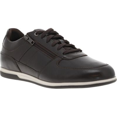 - Sneakers Geox En Cuir Café Et à Lacets Et Zip Latéral - Café 41 - Publicité - Sneakers Geox En Cuir Café Et à Lacets Et Zip Latéral - Café 41 - Publicité