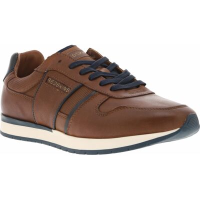 Redskins - Sneakers Redskins En Cuir Cognac Et à Lacets - Cognac 45 - Publicité Redskins - Sneakers Redskins En Cuir Cognac Et à Lacets - Cognac 45 - Publicité