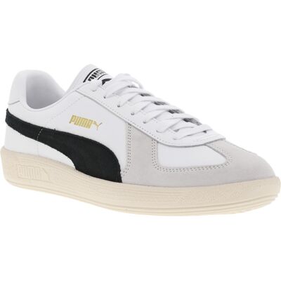 Puma - Sneakers Puma En Cuir De Vachette Blanches Et à Lacets Plats - Blanches 42,5 - Publicité Puma - Sneakers Puma En Cuir De Vachette Blanches Et à Lacets Plats - Blanches 42,5 - Publicité