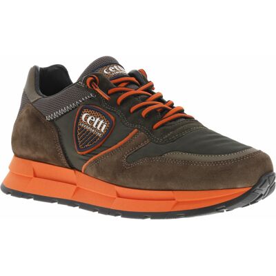 Cetti - Baskets Cetti En Cuir Taupe Et à Lacets élastiqués Ronds Avec Stoppeur - Taupe 41 - Publicité Cetti - Baskets Cetti En Cuir Taupe Et à Lacets élastiqués Ronds Avec Stoppeur - Taupe 41 - Publicité
