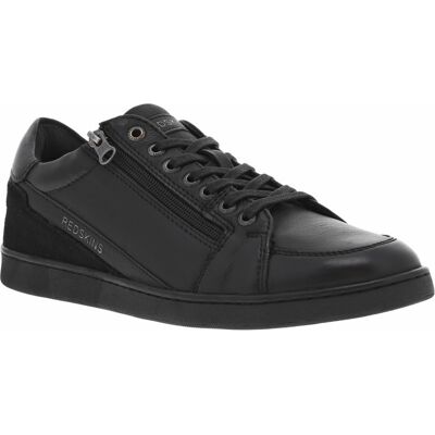 Redskins - Sneakers Redskins En Cuir Noires Et à Lacets Plats Et Zip - Noires 44 - Publicité Redskins - Sneakers Redskins En Cuir Noires Et à Lacets Plats Et Zip - Noires 44 - Publicité