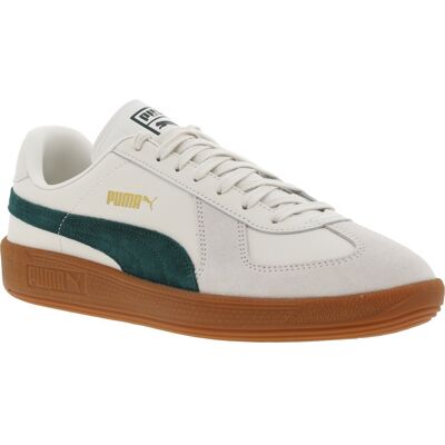 Puma - Sneakers Puma En Cuir De Vachette Vertes Et à Lacets Plats - Vertes 46 - Publicité Puma - Sneakers Puma En Cuir De Vachette Vertes Et à Lacets Plats - Vertes 46 - Publicité