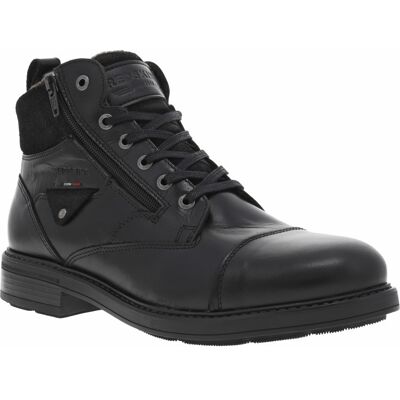 Redskins - Bottines Redskins En Cuir Noires Et à Lacets Et Zip Latéral - Noires 41 - Publicité Redskins - Bottines Redskins En Cuir Noires Et à Lacets Et Zip Latéral - Noires 41 - Publicité
