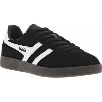 Gola - Baskets Gola En Croûte De Cuir Noires Et à Lacets Plats - Noires 41 - Publicité Gola - Baskets Gola En Croûte De Cuir Noires Et à Lacets Plats - Noires 41 - Publicité