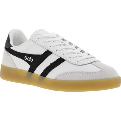 Gola - Baskets Gola En Cuir Blanches Et à Lacets Plats - Blanches 40 - Publicité Gola - Baskets Gola En Cuir Blanches Et à Lacets Plats - Blanches 40 - Publicité