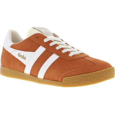 Gola - Baskets Gola En Cuir Orange Et à Lacets Plats - Orange 40 - Publicité Gola - Baskets Gola En Cuir Orange Et à Lacets Plats - Orange 40 - Publicité