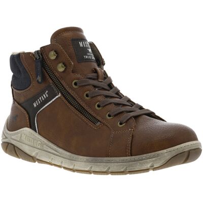 Mustang - Bottines Mustang Marron Et à Lacets - Marron 45 - Publicité Mustang - Bottines Mustang Marron Et à Lacets - Marron 45 - Publicité