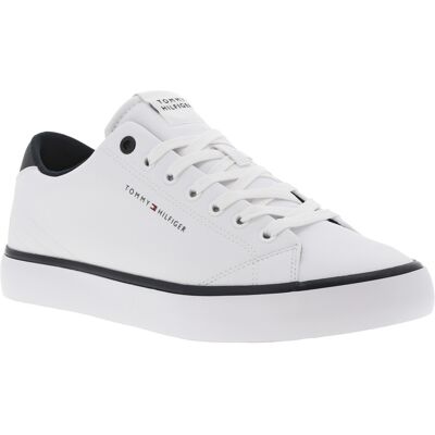 - Tennis Tommy Hilfiger Blanches Et à Lacets Plats - Blanches 40 - Publicité - Tennis Tommy Hilfiger Blanches Et à Lacets Plats - Blanches 40 - Publicité