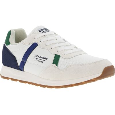 Jack & Jones - Baskets Jack & Jones Blanches Et à Lacets Plats - Blanches 44 - Publicité Jack & Jones - Baskets Jack & Jones Blanches Et à Lacets Plats - Blanches 44 - Publicité