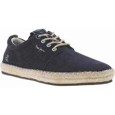 Pepe Jeans - Sneakers Pepe Jeans En Cuir Marine Et à Lacets Ronds - Marine 40 - Publicité Pepe Jeans - Sneakers Pepe Jeans En Cuir Marine Et à Lacets Ronds - Marine 40 - Publicité