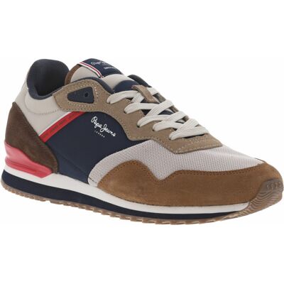 Pepe Jeans - Baskets Pepe Jeans Marine Et à Lacets Plats - Marine 41 - Publicité Pepe Jeans - Baskets Pepe Jeans Marine Et à Lacets Plats - Marine 41 - Publicité