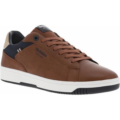 Redskins - Tennis Redskins Cognac Et à Lacets Plats - Cognac 42 - Publicité Redskins - Tennis Redskins Cognac Et à Lacets Plats - Cognac 42 - Publicité