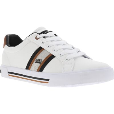 Jack & Jones - Tennis Jack & Jones Blanches Et à Lacets Plats - Blanc 42 - Publicité Jack & Jones - Tennis Jack & Jones Blanches Et à Lacets Plats - Blanc 42 - Publicité