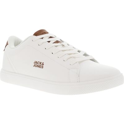 Jack & Jones - Tennis Jack & Jones Blanches Et à Lacets Plats - Blanc 41 - Publicité Jack & Jones - Tennis Jack & Jones Blanches Et à Lacets Plats - Blanc 41 - Publicité