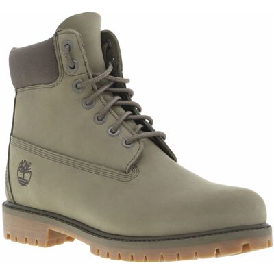 Timberland - Bottines Timberland En Cuir Vertes Olive Et à Lacets Ronds - Olive 45 - Publicité Timberland - Bottines Timberland En Cuir Vertes Olive Et à Lacets Ronds - Olive 45 - Publicité