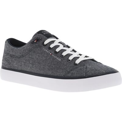 - Tennis Tommy Hilfiger Bleues Marine Et à Lacets Plats - Marine 40 - Publicité - Tennis Tommy Hilfiger Bleues Marine Et à Lacets Plats - Marine 40 - Publicité