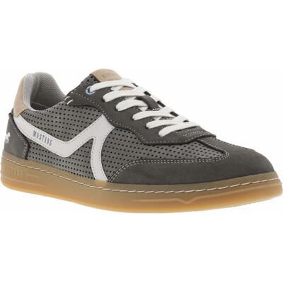 Mustang - Tennis Mustang Grises Anthracite Et à Lacets Plats - Anthracite 45 - Publicité Mustang - Tennis Mustang Grises Anthracite Et à Lacets Plats - Anthracite 45 - Publicité