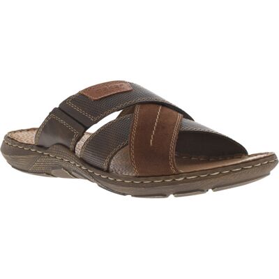 Rieker® - Claquettes Rieker® En Cuir Marrons - Marron 40 - Publicité Rieker® - Claquettes Rieker® En Cuir Marrons - Marron 40 - Publicité