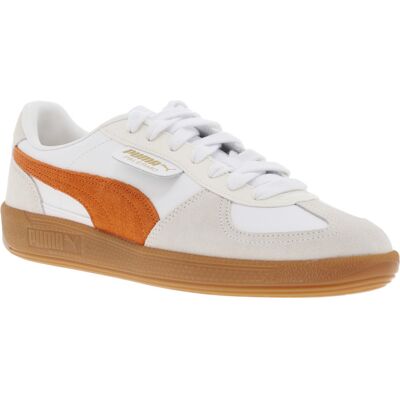 Puma - Tennis Puma Blanches Et Oranges Et à Lacets Plats - Blanc 38 - Publicité Puma - Tennis Puma Blanches Et Oranges Et à Lacets Plats - Blanc 38 - Publicité