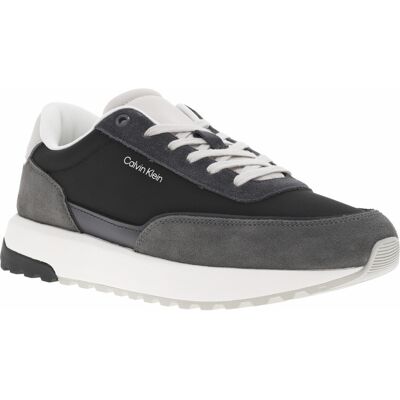 Klein - Baskets Calvin Klein City Runner En Cuir Grises Et à Lacets - Grises 45 - Publicité Klein - Baskets Calvin Klein City Runner En Cuir Grises Et à Lacets - Grises 45 - Publicité