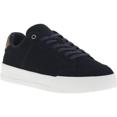 - Tennis Tommy Hilfiger En Cuir Bleu Marine Et à Lacets - Bleu Marine 45 - Publicité - Tennis Tommy Hilfiger En Cuir Bleu Marine Et à Lacets - Bleu Marine 45 - Publicité