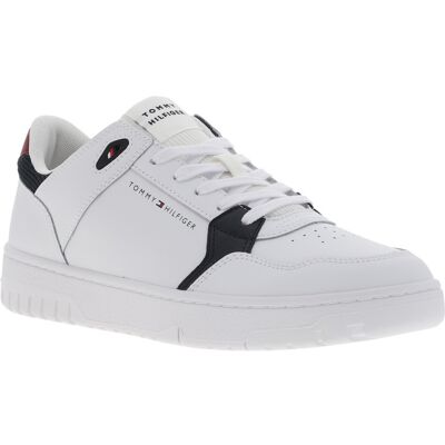 - Sneakers Tommy Hilfiger En Cuir Blanches Et à Lacets - Blanches 41 - Publicité - Sneakers Tommy Hilfiger En Cuir Blanches Et à Lacets - Blanches 41 - Publicité
