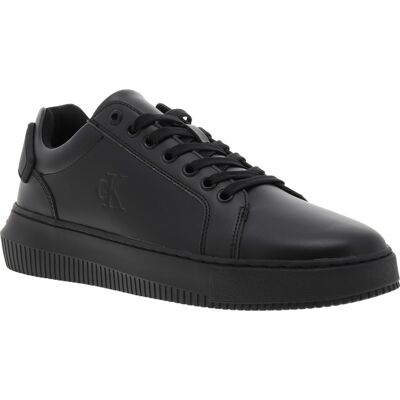 Klein - Tennis Calvin Klein Malmo En Cuir Noires Et à Lacets - Noires 44 - Publicité Klein - Tennis Calvin Klein Malmo En Cuir Noires Et à Lacets - Noires 44 - Publicité