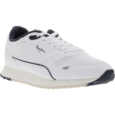 Pepe Jeans - Baskets Pepe Jeans Blanches Et à Lacets - Blanches 42 - Publicité Pepe Jeans - Baskets Pepe Jeans Blanches Et à Lacets - Blanches 42 - Publicité