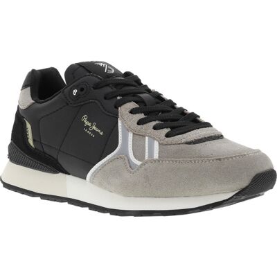 Pepe Jeans - Baskets Pepe Jeans En Cuir Noires Et à Lacets - Noires 41 - Publicité Pepe Jeans - Baskets Pepe Jeans En Cuir Noires Et à Lacets - Noires 41 - Publicité