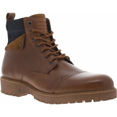 Redskins - Bottines Redskins En Cuir Cognac Et à Zip Et Lacets Ronds - Cognac 41 - Publicité Redskins - Bottines Redskins En Cuir Cognac Et à Zip Et Lacets Ronds - Cognac 41 - Publicité