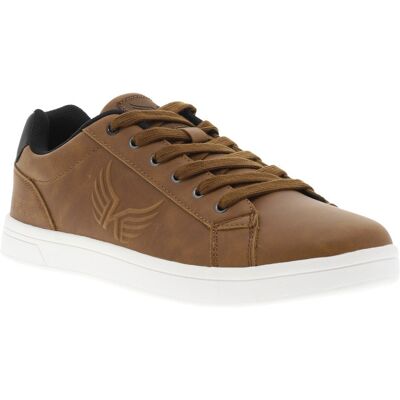 Kaporal - Tennis Kaporal Cognac Et à Lacets - Cognac 45 - Publicité Kaporal - Tennis Kaporal Cognac Et à Lacets - Cognac 45 - Publicité