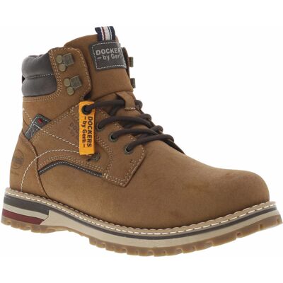 - Bottines Dockers Miel Et à Zip Et Lacets Ronds - Miel 40 - Publicité - Bottines Dockers Miel Et à Zip Et Lacets Ronds - Miel 40 - Publicité