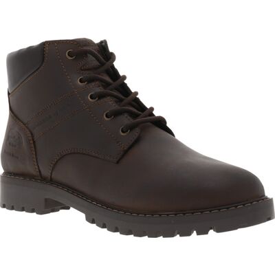 - Bottines Dockers En Cuir Café Et à Zip Et Lacets Ronds - Café 43 - Publicité - Bottines Dockers En Cuir Café Et à Zip Et Lacets Ronds - Café 43 - Publicité