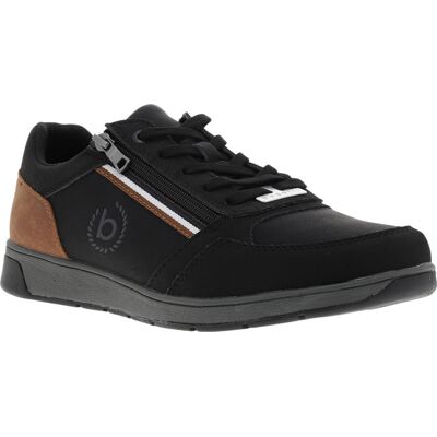 Bugatti - Sneakers Bugatti Arriba Noires Et à Lacets Et Zip Latéral - Noir 45 - Publicité Bugatti - Sneakers Bugatti Arriba Noires Et à Lacets Et Zip Latéral - Noir 45 - Publicité