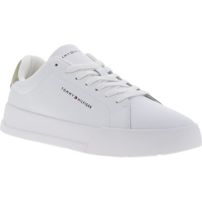 - Tennis Tommy Hilfiger Vertes Et à Lacets - Blanc 40 - Publicité - Tennis Tommy Hilfiger Vertes Et à Lacets - Blanc 40 - Publicité