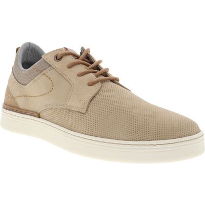 Bullboxer - Sneakers Bullboxer(h) En Cuir Beiges Et à Lacets - Beige 43 - Publicité Bullboxer - Sneakers Bullboxer(h) En Cuir Beiges Et à Lacets - Beige 43 - Publicité