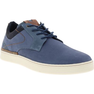 Bullboxer - Sneakers Bullboxer(h) En Cuir Bleues Et à Lacets - Bleu 41 - Publicité Bullboxer - Sneakers Bullboxer(h) En Cuir Bleues Et à Lacets - Bleu 41 - Publicité