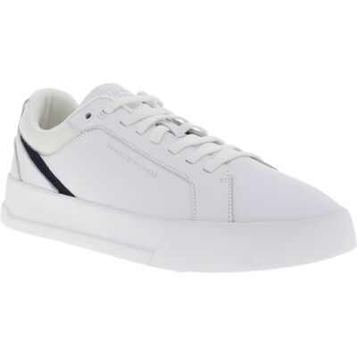 - Tennis Tommy Hilfiger Th Court Craft Ii 1a Blanches Et à Lacets - Blanc 44 - Publicité - Tennis Tommy Hilfiger Th Court Craft Ii 1a Blanches Et à Lacets - Blanc 44 - Publicité