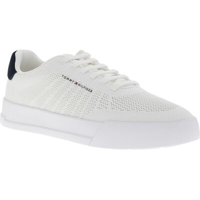 - Tennis Tommy Hilfiger Th Court Knit Blanches Et à Lacets - Blanc 44 - Publicité - Tennis Tommy Hilfiger Th Court Knit Blanches Et à Lacets - Blanc 44 - Publicité