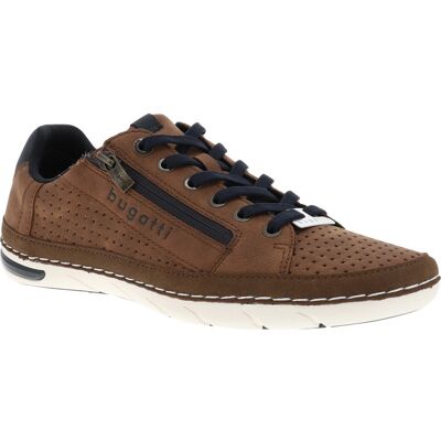 Bugatti - Sneakers Bugatti 321-asg05-5500 Cognac Et à Lacets Et Zip Latéral - Marron 40 - Publicité Bugatti - Sneakers Bugatti 321-asg05-5500 Cognac Et à Lacets Et Zip Latéral - Marron 40 - Publicité