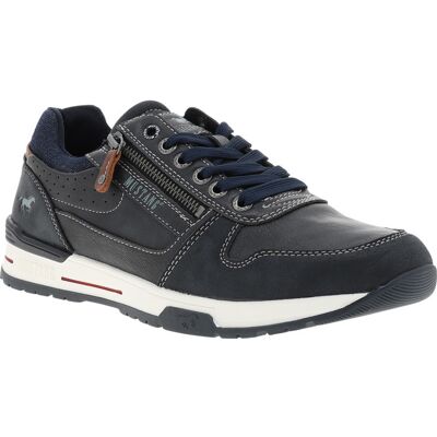 Mustang - Baskets Mustang Bleu Marine Et à Lacets Et Zip Latéral - Bleu Foncé 42 - Publicité Mustang - Baskets Mustang Bleu Marine Et à Lacets Et Zip Latéral - Bleu Foncé 42 - Publicité