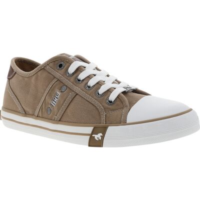 Mustang - Tennis Mustang Taupe Et à Lacets - Beige 43 - Publicité Mustang - Tennis Mustang Taupe Et à Lacets - Beige 43 - Publicité