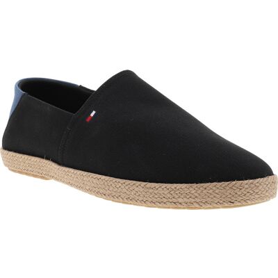 - Espadrilles Tommy Hilfiger Core Hilfiger Espadrille Textile Noires Et à Slip-on - Noir 46 - Publicité - Espadrilles Tommy Hilfiger Core Hilfiger Espadrille Textile Noires Et à Slip-on - Noir 46 - Publicité