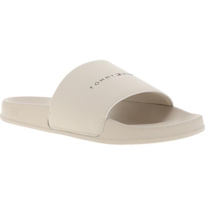 - Claquettes Tommy Hilfiger Core Tommy Hilfiger Pool Slide Beiges - Beige 43 - Publicité - Claquettes Tommy Hilfiger Core Tommy Hilfiger Pool Slide Beiges - Beige 43 - Publicité