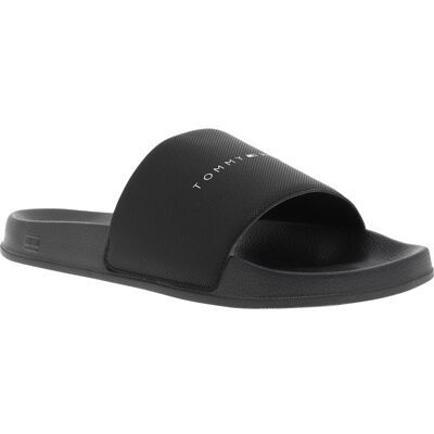 - Claquettes Tommy Hilfiger Core Tommy Hilfiger Pool Slide Noires - Noir 40 - Publicité - Claquettes Tommy Hilfiger Core Tommy Hilfiger Pool Slide Noires - Noir 40 - Publicité
