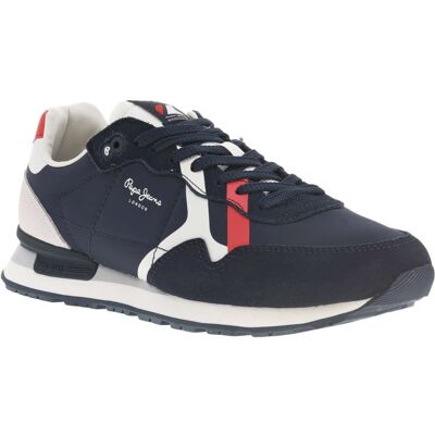Pepe Jeans - Baskets Basses Avec Semelle Running Pepe Jeans Bleu Marine - Bleu Marine 42 - Publicité Pepe Jeans - Baskets Basses Avec Semelle Running Pepe Jeans Bleu Marine - Bleu Marine 42 - Publicité