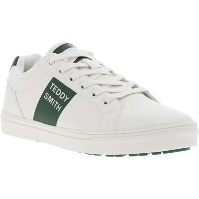 Teddy Smith - Baskets Basses à Lacets Plats Teddy Smith Blanches - Blanches 42 - Publicité Teddy Smith - Baskets Basses à Lacets Plats Teddy Smith Blanches - Blanches 42 - Publicité