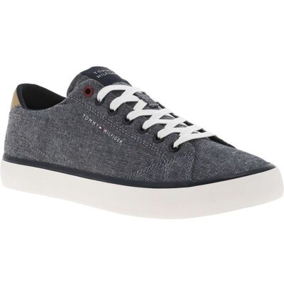 - Baskets Basses Tommy Hilfiger Bleues Chinées - Bleues 41 - Publicité - Baskets Basses Tommy Hilfiger Bleues Chinées - Bleues 41 - Publicité