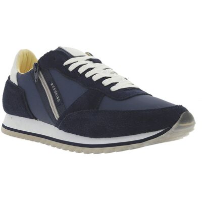 Redskins - Baskets Redskins Ilias En Cuir Marine Et Textile Bleu - Bleu 41 - Publicité Redskins - Baskets Redskins Ilias En Cuir Marine Et Textile Bleu - Bleu 41 - Publicité